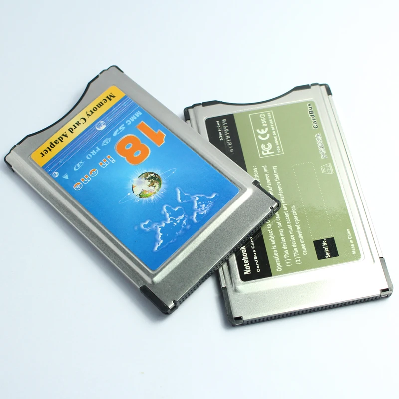 

18 in One MMC SD SDHC MS PRO XD Card Reader into PCMCIA Memory Card Adapter PCMCIA ATA Card Adapter/Reader