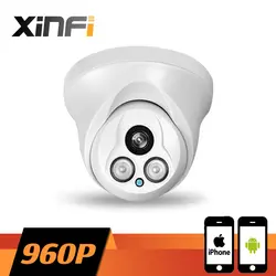 Xinfi HD 960 P Крытый Куполом IP CCTV Камера Камеры Скрытого видеонаблюдения 1.3 Мп Сеть Камера P2P Onvif 2.0 шт. и телефон удаленного просмотра