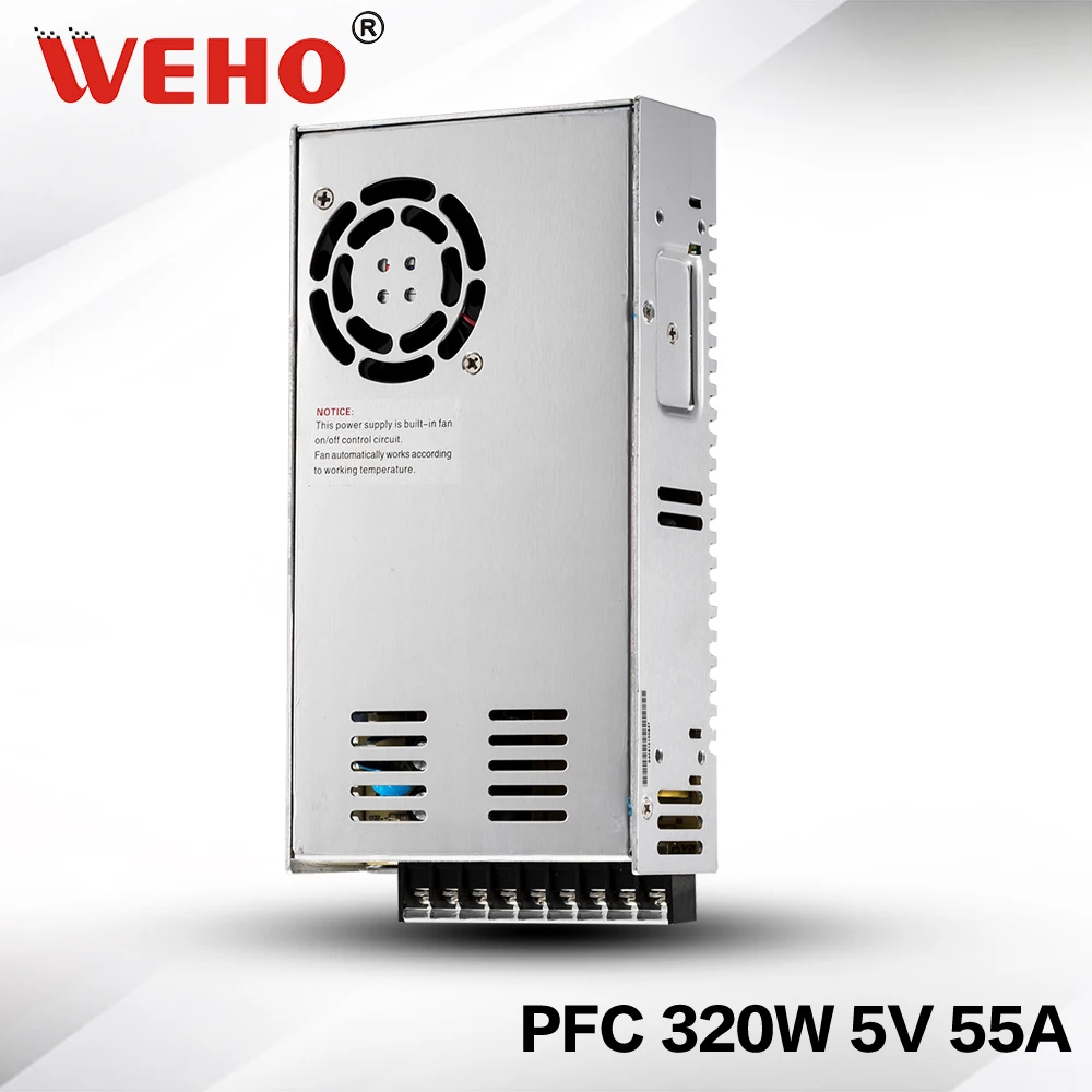 SP-320-5) стабильный источник постоянного напряжения PFC 320W 5V DC Светодиодный источник питания 320w 5v