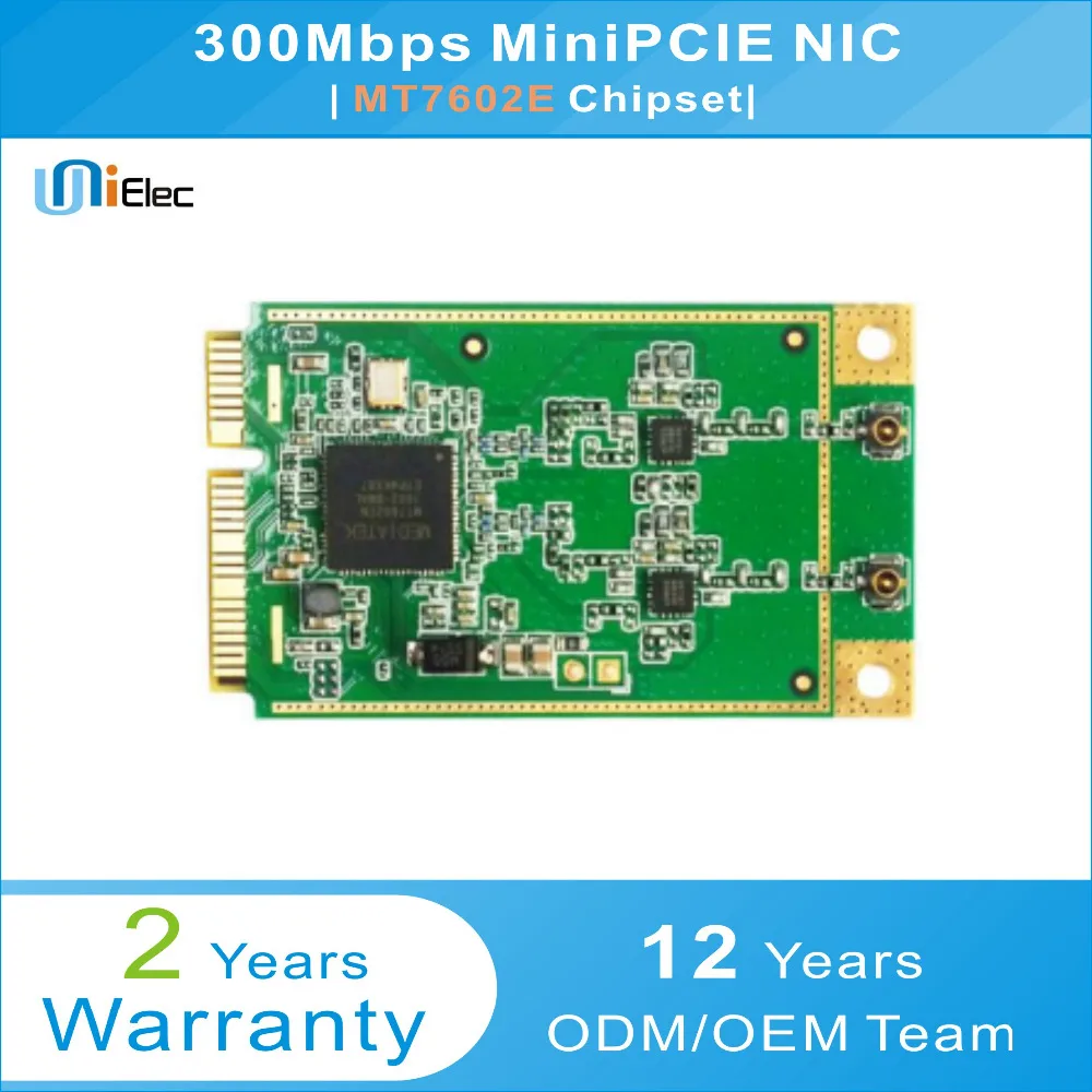 MTK MT7602 2x2 22dbm 802 11/b/g/n 300 Мбит/с MiniPCIE NIC MT7602E печатная плата pcba ODM OEM WiFi пользовательская