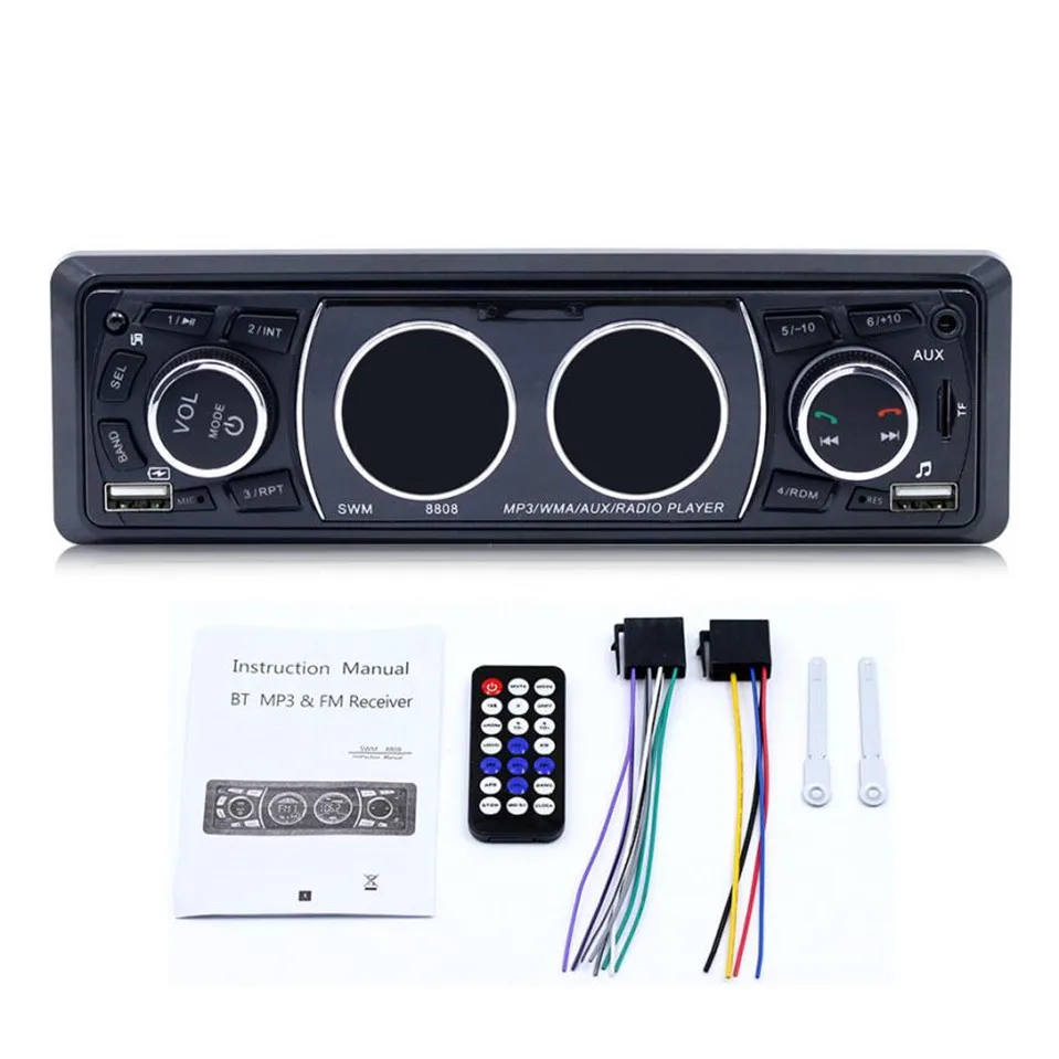 100 new 8808 Car Wireless Player Stereo Audio In Dash FM Aux Input