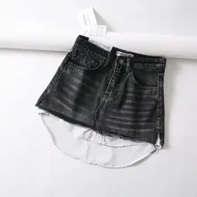 Модные женские GT53-8798 в европейском и американском стиле с простроченными джинсовыми юбками