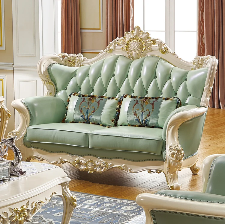 Hot Selling Home Furniture Leather Loveseat European Luxury Sofa Sale - 9008 Hot Selling Home Furniture Leather Loveseat European Luxury Sofa Sale - 9008
