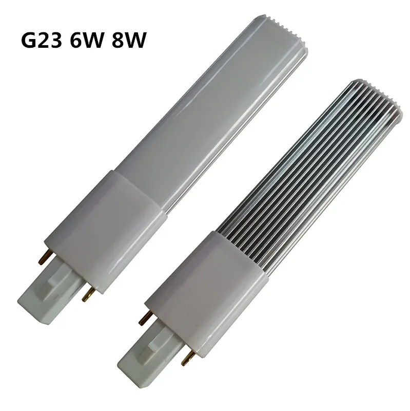 50 шт./лот 6 Вт G23 светодиодный свет яркость 620LM led PL лампа Замена 15 CFL DHL Бесплатная