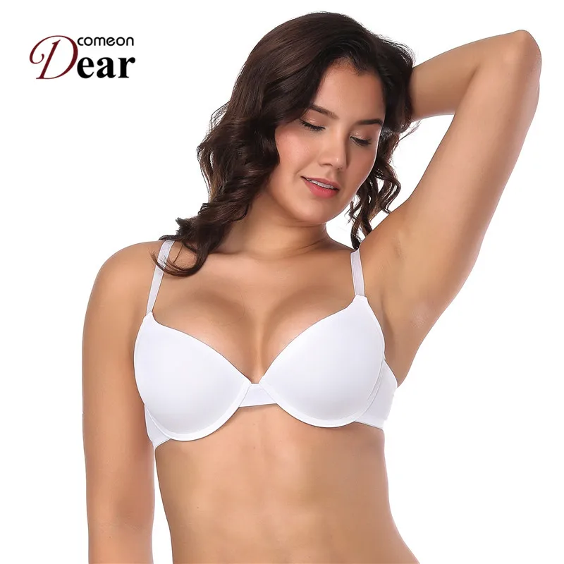 Comeondear Brasier Mujer Smooth Seamless Solid Push Up Bra Nylon Underwire Large Cup Brassiere 80D 85D 85E 90D 90E BA4040 Comeondear Brasier Mujer Smooth Seamless Solid Push Up Bra Nylon Underwire Large Cup Brassiere 80D 85D 85E 90D 90E BA4040