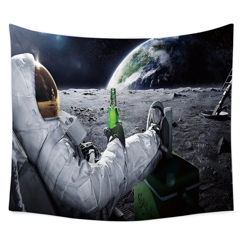 

Universe Planet Tapestry Outer Space Polyester Fabric tapiz Wall Hanging Decorations Bohemian Tapestry Psychedelic Wall Art
