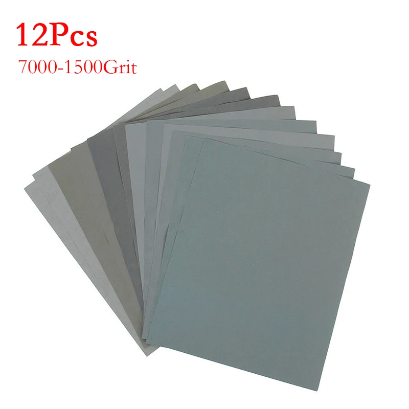 

12pcs Sandpaper Woodwork Tool Smoothing Grinder Polishing Sanding Band Abrasive