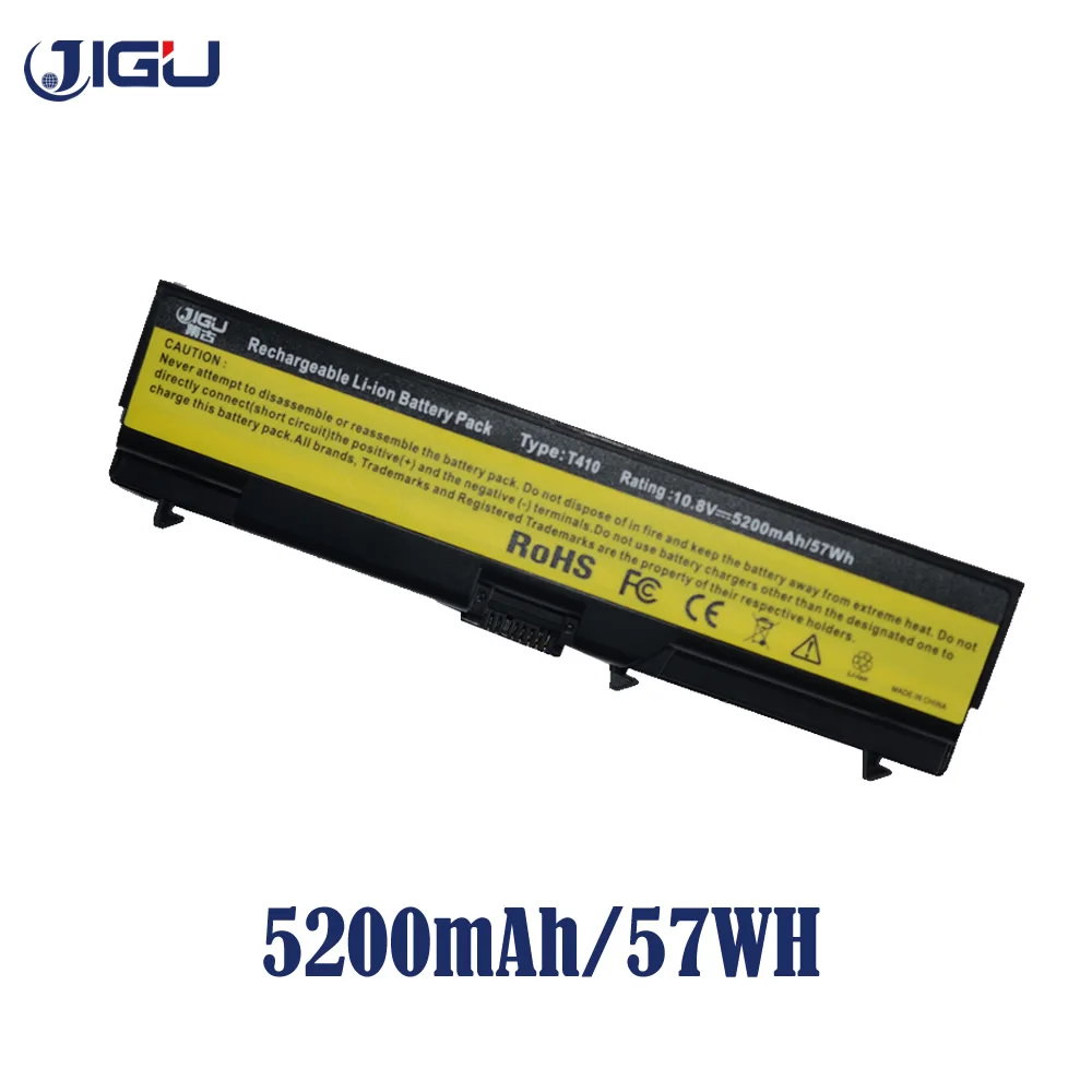 JIGU 6 ячеек Аккумулятор для ноутбука Lenovo ThinkPad W520 L400 L410 L420 L500 L510 L520 SL400 SL410 SL500 SL510 T410