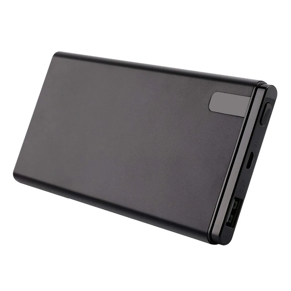 

Power Bank Ultra Slim 10000mAh Portable Charger. 5v Fast Dual USB Output quick charge Battery Pack for iPhone 7 8 X Plus, iPad a