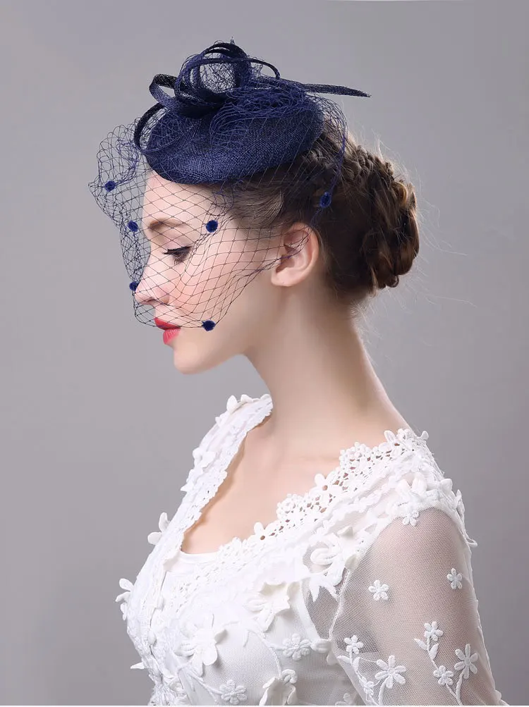 Европейский Стиль Свадебные шляпы ручной работы Тюль шляпа свадебные аксессуары для волос; свадебные головные уборы головной убор