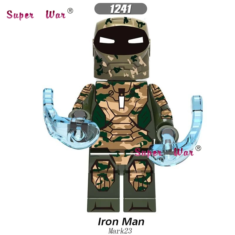 50 шт. Мстители эндгейм Железный человек Tony Stark Mark24 Mark25 Mark29 Mark30 Mark31 Mark32 строительный блок для детей - Цвет: XH1241