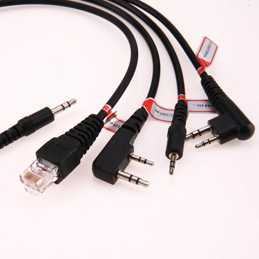  8 in 1 USB Programming Cable For Motorola Kenwood BAOFENG Mobile Radio Accessories Walkie Talkie Cable With CD