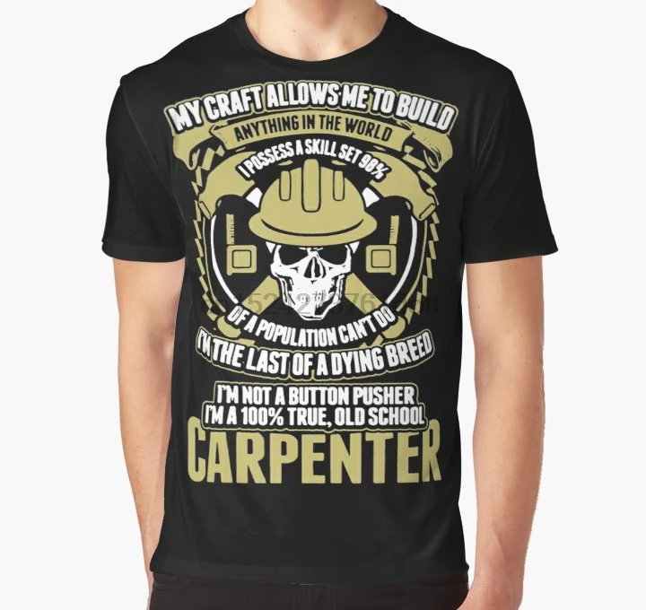 

All Over Print 3D Tshirt Men Funny T Shirt Carpenter - Old School Carpenter Full Print Big print Graphic T-Shirt