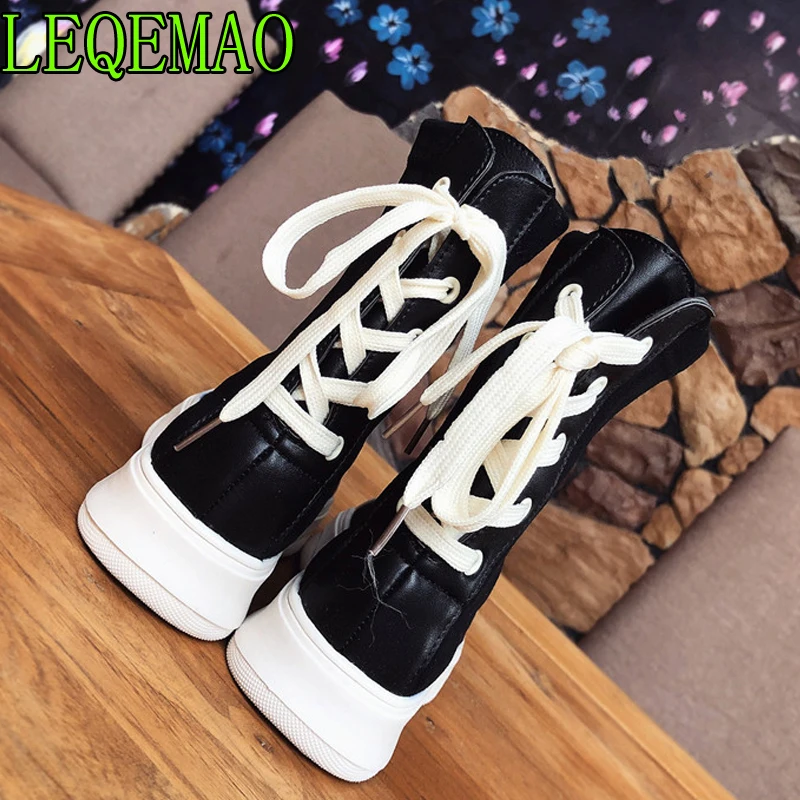 

2019 Spring Summer Soft Bottom Flexible Sock Ankle Boots Women Breathable Stretch Fabric Socks Shoes Woman Casual Shoes