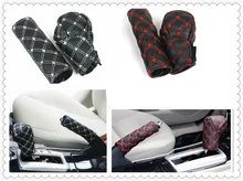 Interior do carro de freio de mão tampa botão do deslocamento de engrenagem caixa 2 peças/set para Mercedes Benz S550 S500 IAA G500 ML F125 e550 E350