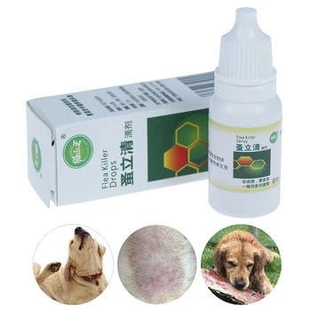 

8ml Pets Dog Cat Anti-flea Drops Insecticide Flea Lice Insect Killer Liquid Insect Killer Spray For Pet Dog Puppy Cat