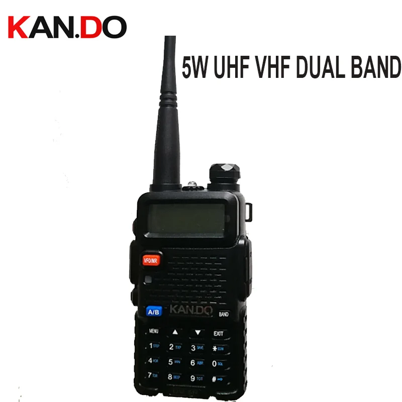 Walkie Talkie 128 Dual Band UHF & VHF 136-174MHz & 400-520MHz UV 5R Portable Radio interphone 5W Two Way Radio walkie talkie