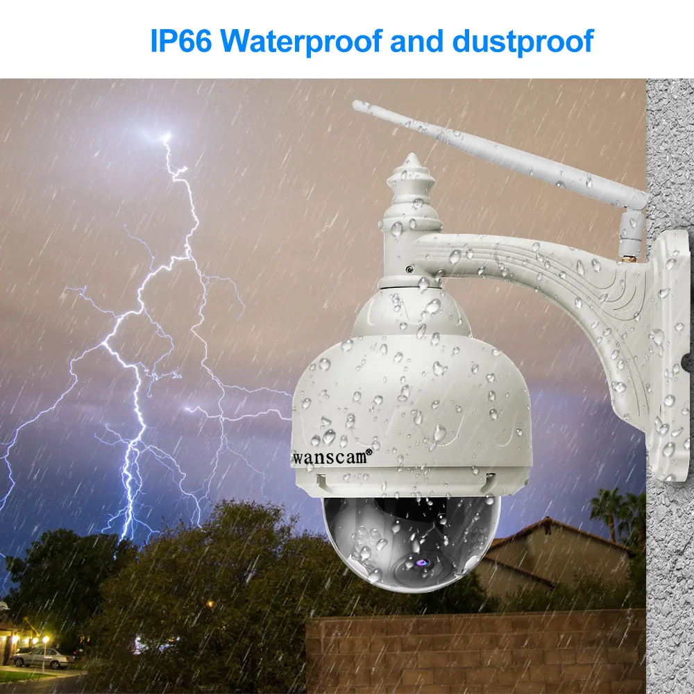Wanscam 1080P PTZ IP камера Wi Fi наружная Сеть беспроводной безопасности CCTV наблюдения