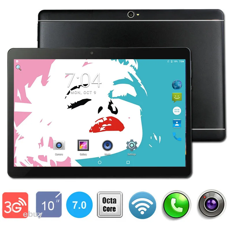 HOT SALE 10 inch Android 7.0 Tablet Octa core 4GB RAM 64GB ROM 8 Cores
