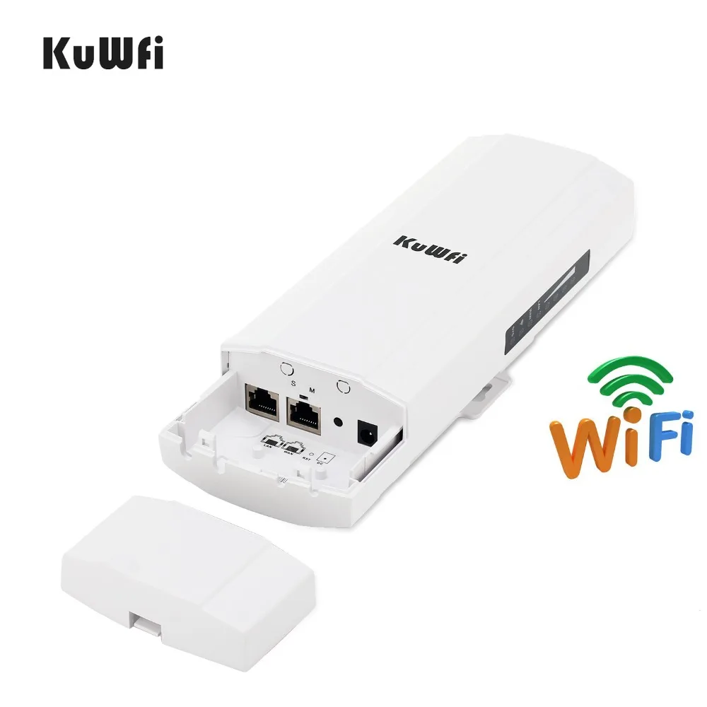 Роутер KuWFi CPE 2 4G 3 км Wi Fi роутер уличный ретранслятор удлинитель точка доступа с