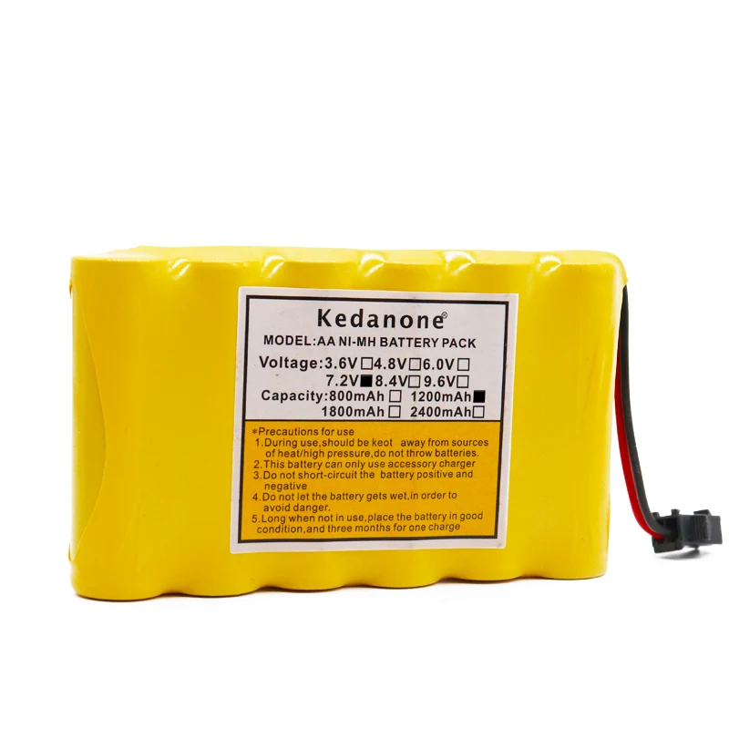 AA Аккумуляторная батарея 7,2 v 1200mAh Ni-MH AA Аккумулятор для дистанционного управления игрушки Электрический RC автомобиль беспроводной телефон SM разъем