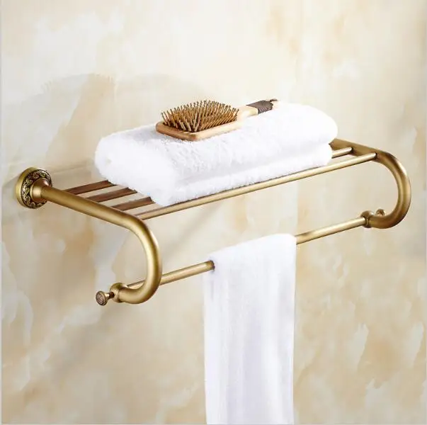 Paper Towel Holder Toilet Paper Holder Towel Hook Bathroom Hardware Set Bathroom Hardware Accessories Clothes Hook Antique Brushed Copper Carved Base Bathroom Accessories Bath Towel Shelf Towel Bar Paper Holder Cloth Hook JM210