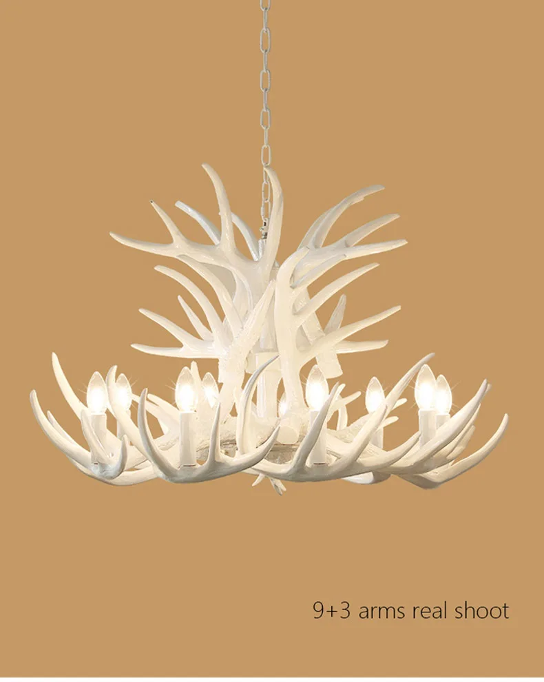 Antler Resin Pendant Chandelier (9)