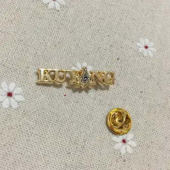 

10pcs Wholesale Freemasonry Ku Yang Square and Compass Gold Color Pins and Badges Masonic Lapel Pin Free Masons Brooch