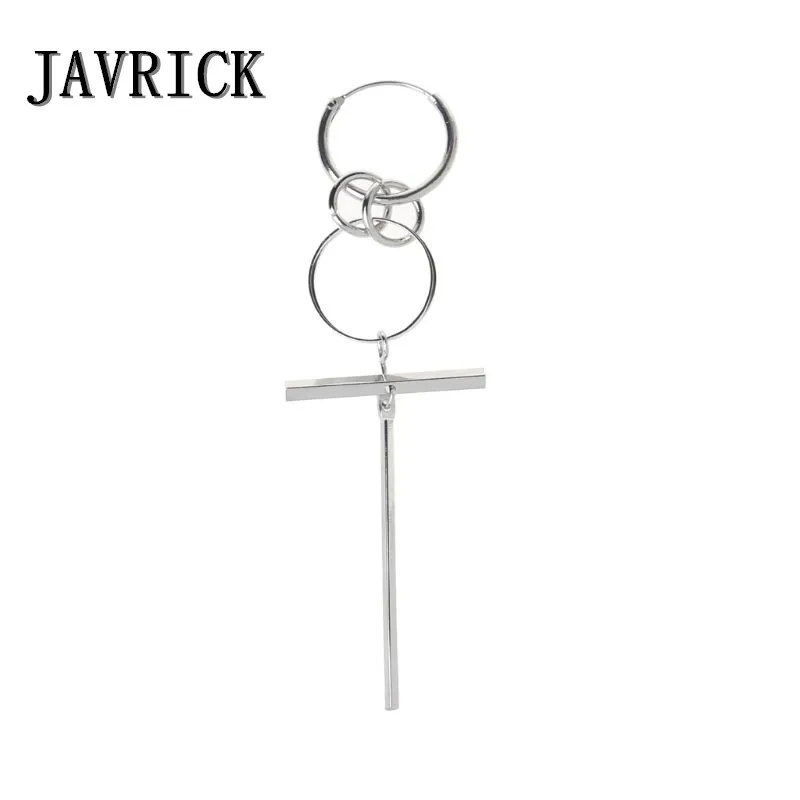 

JAVRICK Korea Jewelry KPOP Bangtan Boy Punk Titanium Steel Tassel Chain Earring Kit