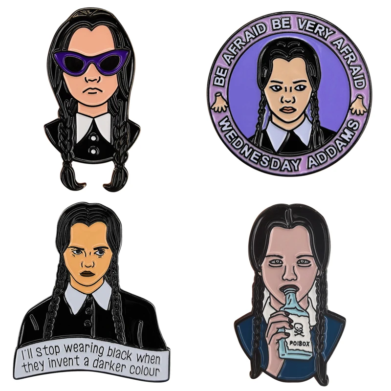 

Lot of 4 Wednesday Addams Pin