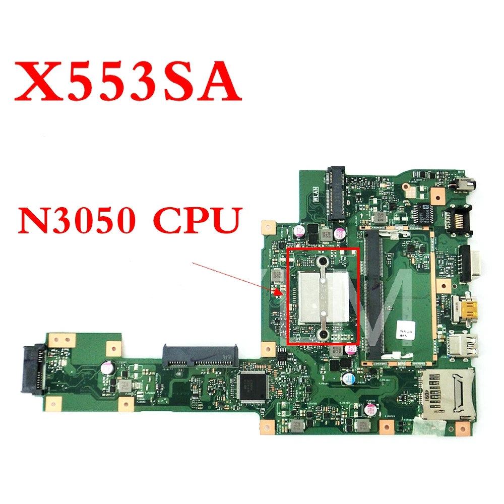 X553SA с N3050CPU плата для ASUS X503S F553S X503SA F553SA Материнская ноутбука 60NB0AC0 MB1050 тестирование
