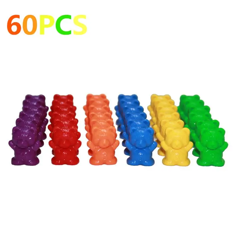 

Counting Bears With Stacking Cups - Montessori Rainbow Matching Game, Educational Color Sorting Toys For Toddlers Baby,Toy Stora