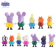 Свинка Пеппа маленький Джордж мама папа и друг Susie фигурка модель Свинка Пеппа Кукла игрушка детский день рождения Рождественский подарок