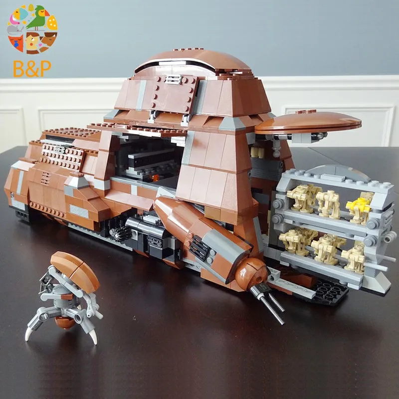 

lepin 05069 1406pcs The Federation Transportation Model Building Block Brick Toy For Children Gift compatible Legoing 7662