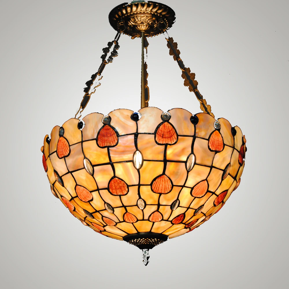 

MAMEI Free Shipping 16 Inch Tiffany Happy Heart Design Pendant Hanging Lamp For House 3 Lights Height Adjustable