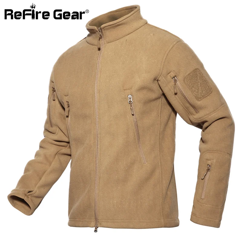 Куртка ReFire Gear Мужская Флисовая тактическая утепленная армейская куртка с мягкой