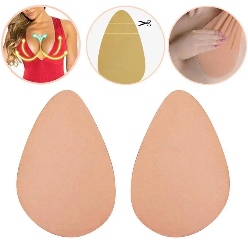 

1 Pair Strapless Adhesive Super Push Up Seamless Self Adhesive Sticky Silicone Invisible Bralette Reusable Lingerie Pad Bras
