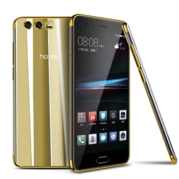 

500pcs Gilded Eletroplate Soft TPU Case For Huawei Honor Note 20 10 Lite V20 8C 8S 9X Pro 8X Max 8A Play 20i 3 in 1 Slim Cover