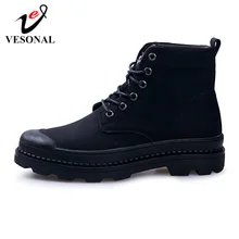 VESONAL/ г., осенне-зимние ботильоны из натуральной кожи мужская обувь в байкерском стиле, классическая мужская повседневная обувь