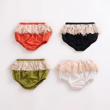 Принцесса Кружева Детские шорты для Девочки Лето Дети Мода Кисточкой Шорты pp для Одежда для маленьких девочек 0-3Years