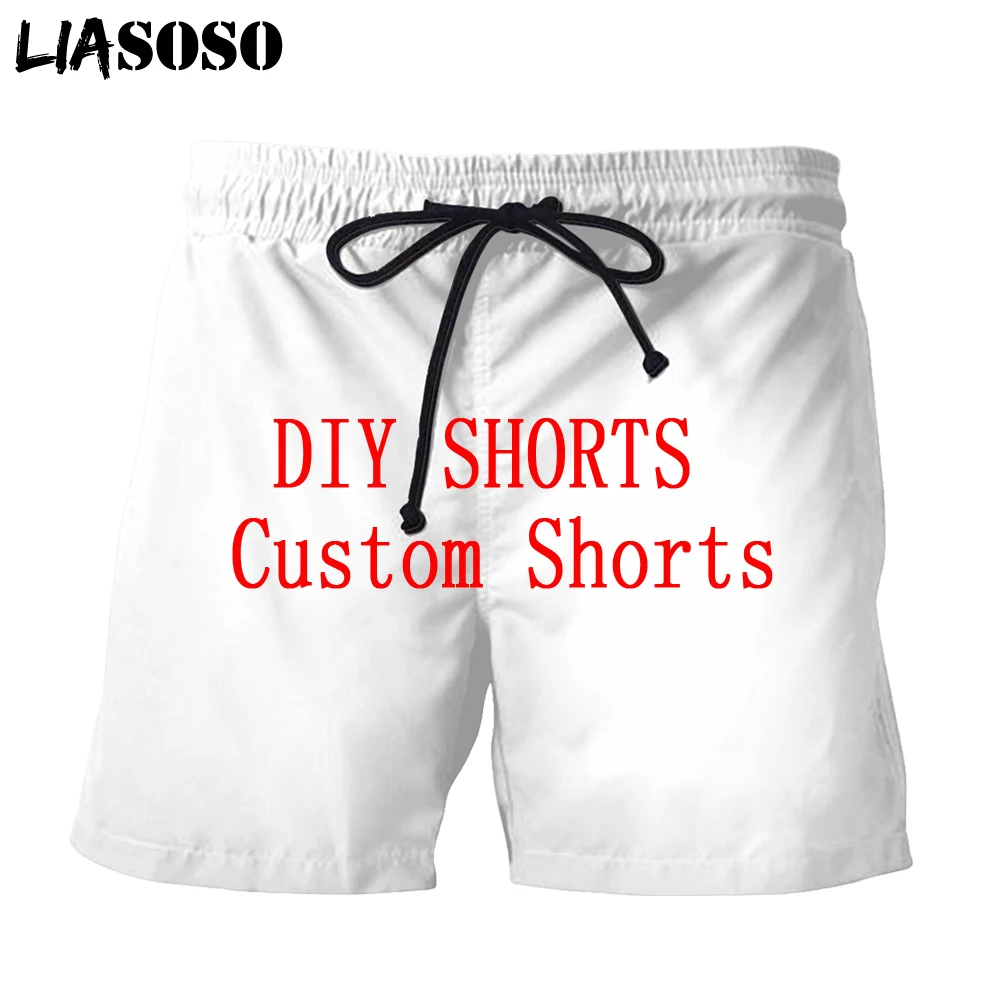 LIASOSO 3D Print Men Shorts DIY Customer Custom Design Your Own Photo / Pictures Women Men's Pants Harajuku Sweatpants D000-2