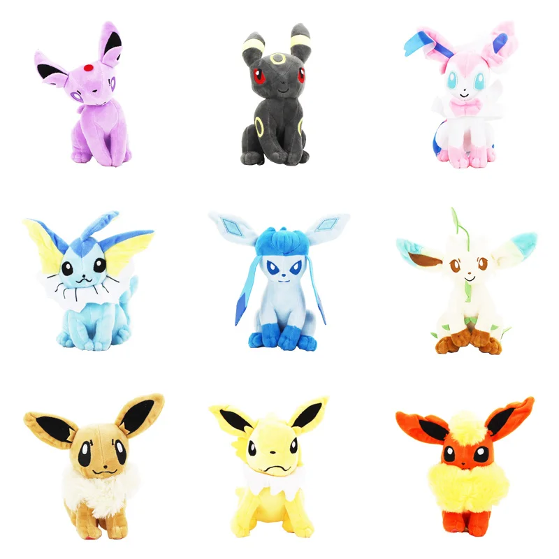 19-23 см 9 стиль Eevee Vaporeon Jolteon Flareon Espeon Umbreon Leafeon Glacia милые плюшевые куклы фигурка Мягкая кукла игрушка