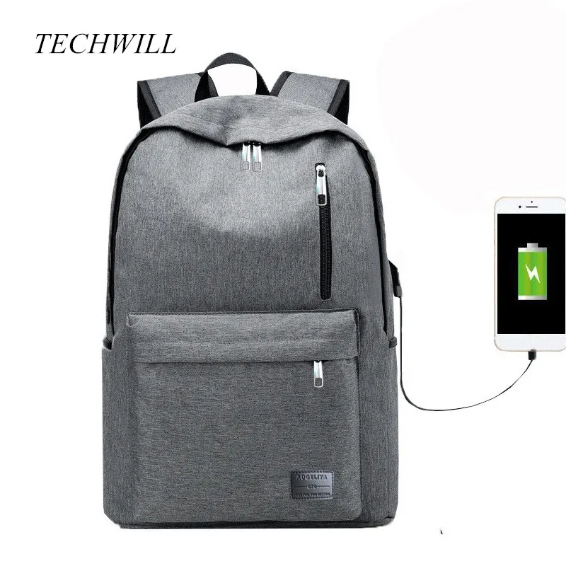 

HOT USB Recharging Anti-thief Backpack Simple Style Waterproof Sports Portable Bag for Moible Phone Camping Travel Bags