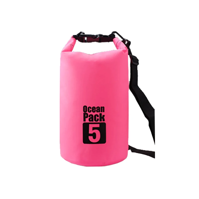 5L Открытый Водонепроницаемый Сухой треккинг мешок Кемпинг непроницаемый рюкзак плавание пляж велосипед аксессуары сумка для воды Водонепроницаемость - Цвет: Pink