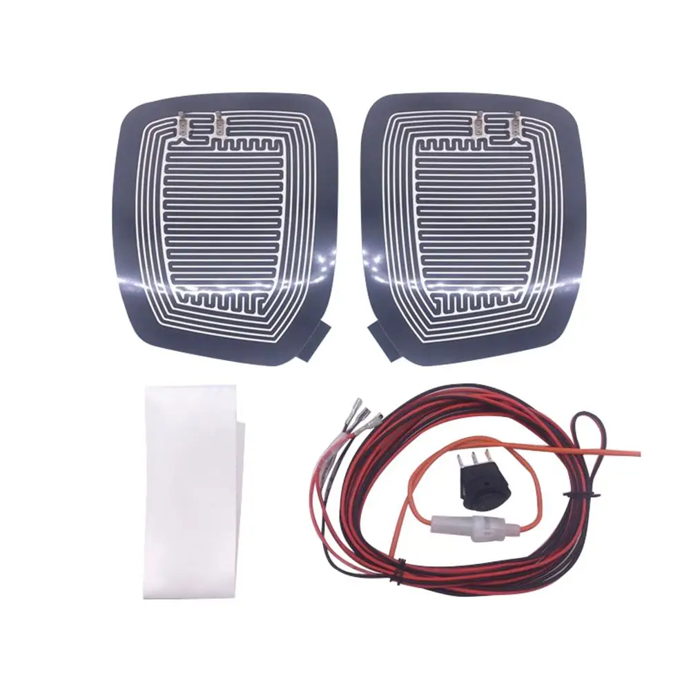 New Car Rear view Mirror Glass Heated Pad Defrosting Plates Rain proof