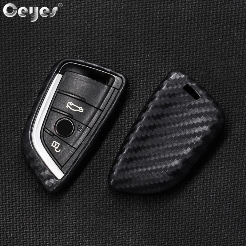 

Ceyes Auto Key Covers Carbon Fiber Cover Case For Bmw New X1 X5 X6 5 Series 2014 2016 Car Key Shell Styling Holder Accessories