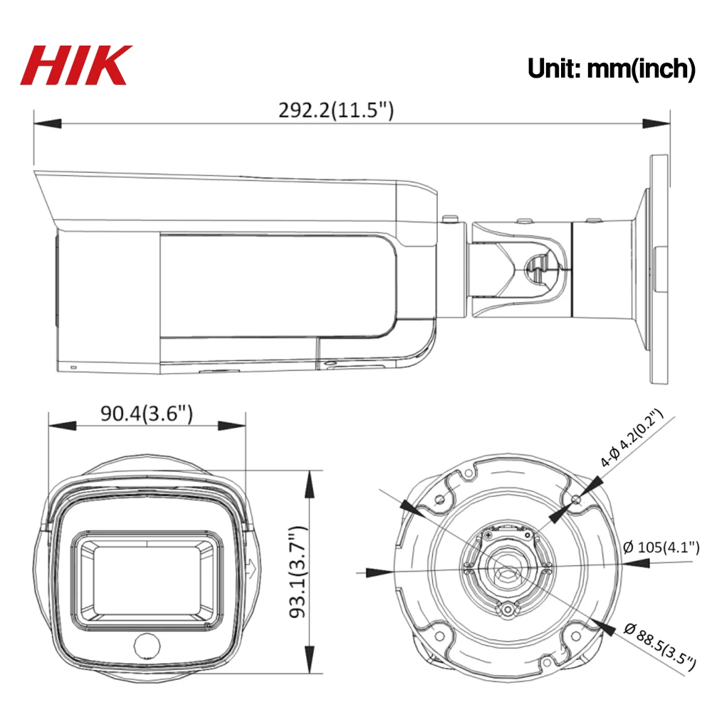  Hikvision ColorVu Original IP Camera DS-2CD2T47G1-L 4MP Network Dome POE IP Camera H.265 CCTV Camer
