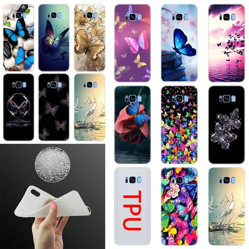 

Dancing butterfly Silicone Case Cover For Samsung Galaxy S10 Plus S8 S9 Plus S7 S6Edge S5 Note 10 8 9 Phone S10 E S9 S8 S7 S6