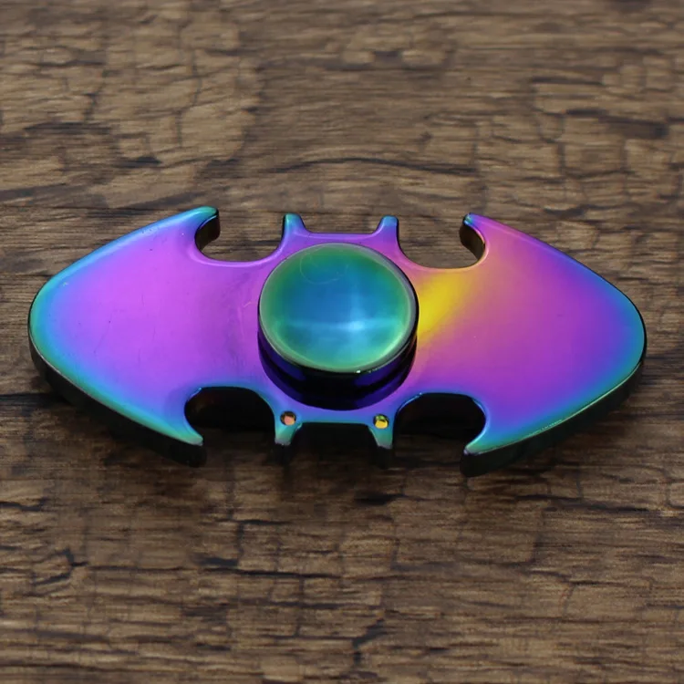 

Hand Spinner Injection Molded Bat Style Shaped Figit Anti-stress EDC ADHD Toys Colourful