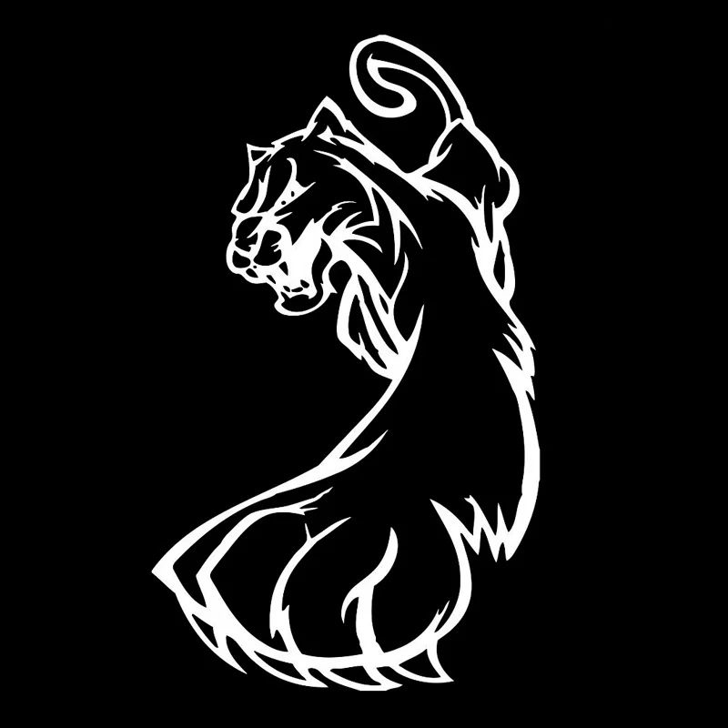 10cm*16cm Wild Cat Cartoon Car-Styling Car Sticker Vinyl Decor Decal Art Painting Car Stickers Vinyl Decor Decals